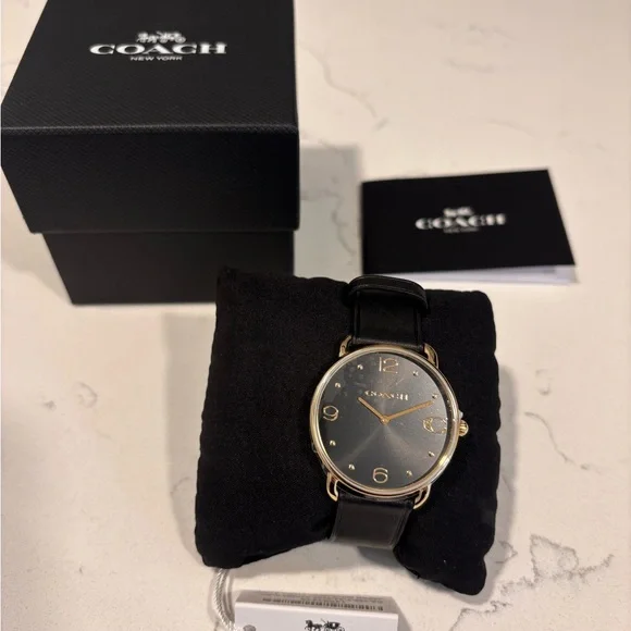 Coach Gold and Black Quartz Watch